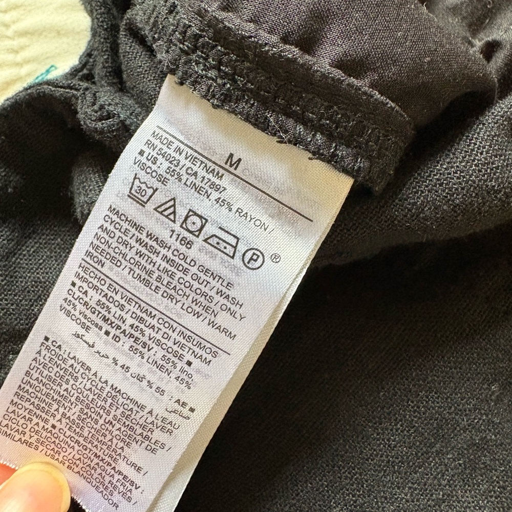 Old Navy Black Linen Romper Jumpsuit - Picture 8 of 8